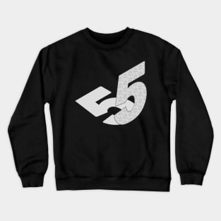 Isometric Number, Number Five Crewneck Sweatshirt